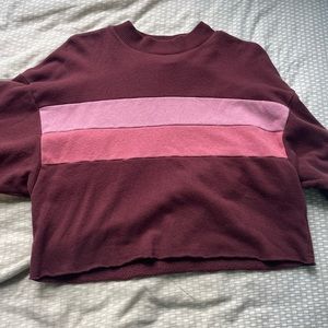 Small Maroon cropped sweater